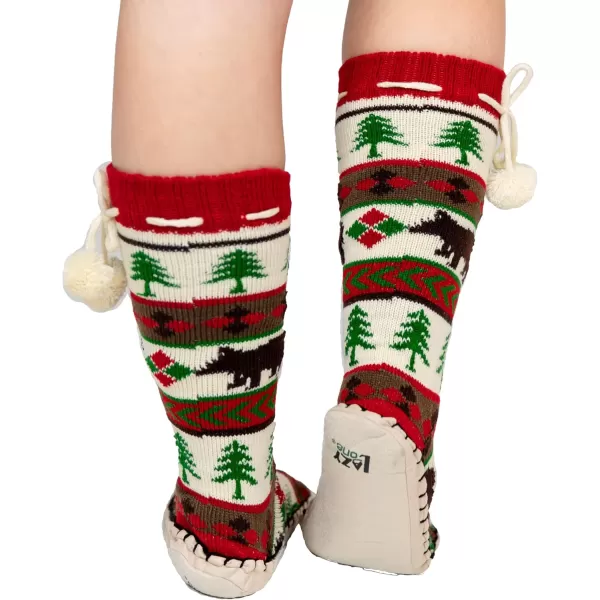 Lazy One Knitted Slipper Socks for Women Cute Womens Clothing Warm CozyBear Essentials Knitted Slipper Socks