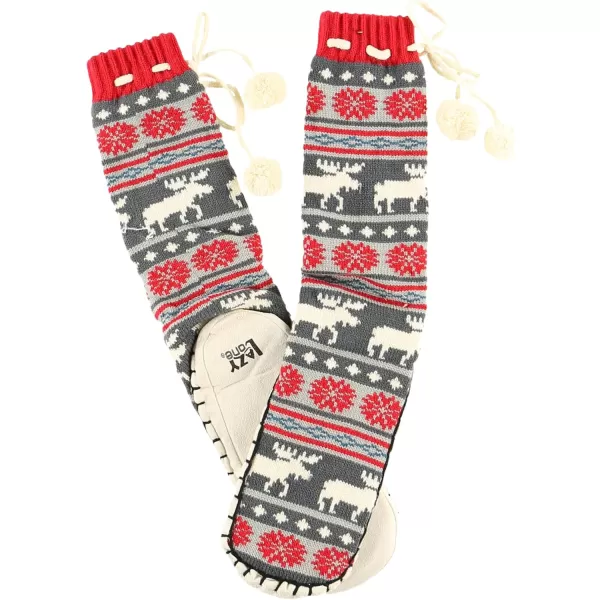 Lazy One Knitted Slipper Socks for Women Cute Womens Clothing Warm CozyMoose Fair Isle Knitted Slipper Socks