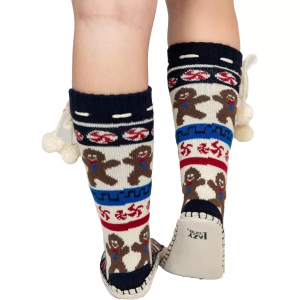 Lazy One Knitted Slipper Socks for Women Cute Womens Clothing Warm CozySweet Cheeks Gingerbread Knitted Slipper Socks