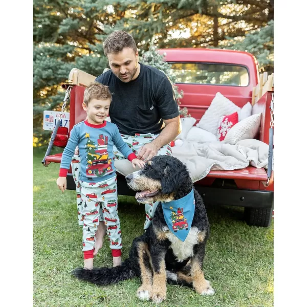Lazy One Matching Holiday Pajamas for Family Holiday Pajama Sets for Adults Teens Kids Baby and DogChristmas Cars Pajama Sets