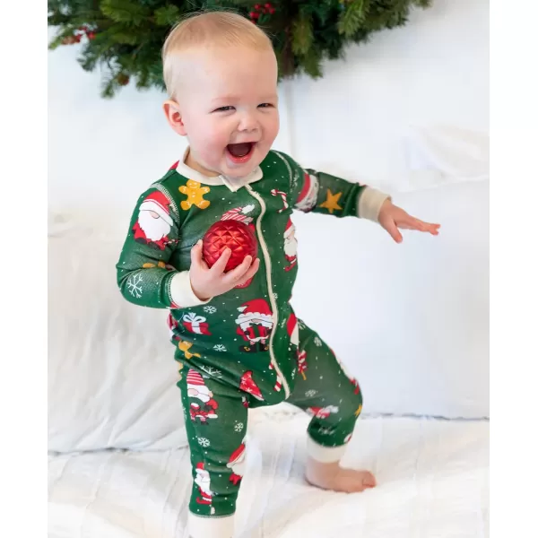 Lazy One Matching Holiday Pajamas for Family Holiday Pajama Sets for Adults Teens Kids Baby and DogChristmas Gnome Pajama Set