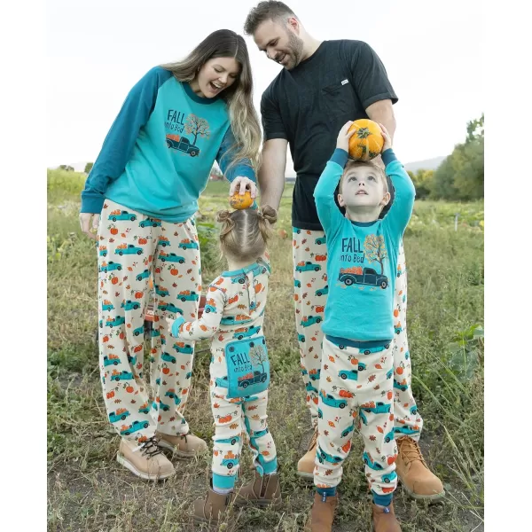 Lazy One Matching Holiday Pajamas for Family Holiday Pajama Sets for Adults Teens Kids Baby and DogFall Into Bed Pajama Sets