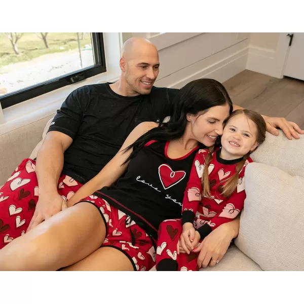 Lazy One Matching Holiday Pajamas for Family Holiday Pajama Sets for Adults Teens Kids Baby and DogHearts Pajama Sets