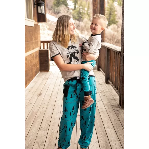 Lazy One Matching Holiday Pajamas for Family Holiday Pajama Sets for Adults Teens Kids Baby and DogMountain Bigfoot Pajama Sets