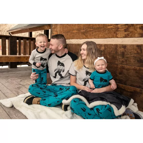 Lazy One Matching Holiday Pajamas for Family Holiday Pajama Sets for Adults Teens Kids Baby and DogMountain Bigfoot Pajama Sets