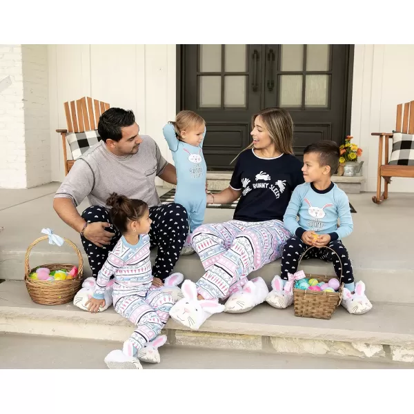 Lazy One Matching Holiday Pajamas for Family Holiday Pajama Sets for Adults Teens Kids Baby and DogSome Bunny Family Pajamas