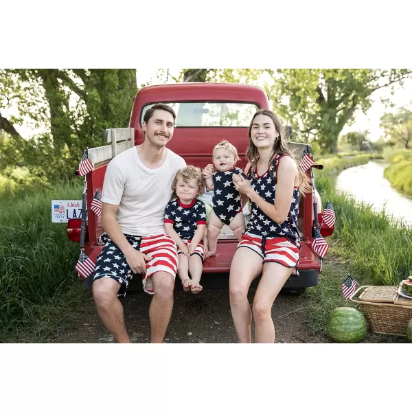 Lazy One Matching Holiday Pajamas for Family Holiday Pajama Sets for Adults Teens Kids Baby and DogStars  Stripes