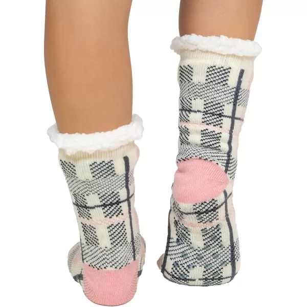 Lazy One Plush Nonskid Socks Fuzzy Socks with Cute Designs for Women Sherpa FleeceLined SocksBear Hug Plush Sock