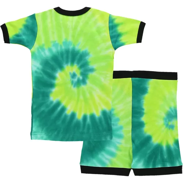 Lazy One ShortSleeved Summer Pajama Set for Girls and Boys Kid Pajama SetExtra Tired