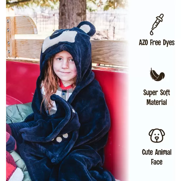 Lazy One Wearable Hooded Blanket for Kids Animal Hooded Blanket LionBear Blanket Hooded Blanket