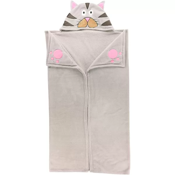 Lazy One Wearable Hooded Blanket for Kids Animal Hooded Blanket LionCat Hooded Blanket