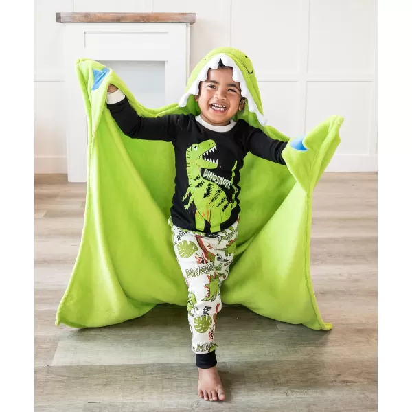 Lazy One Wearable Hooded Blanket for Kids Animal Hooded Blanket LionDinosnore Hooded Blanket