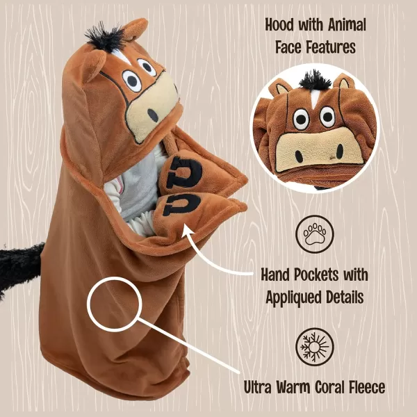 Lazy One Wearable Hooded Blanket for Kids Animal Hooded Blanket LionHorse Blanket Hooded Blanket
