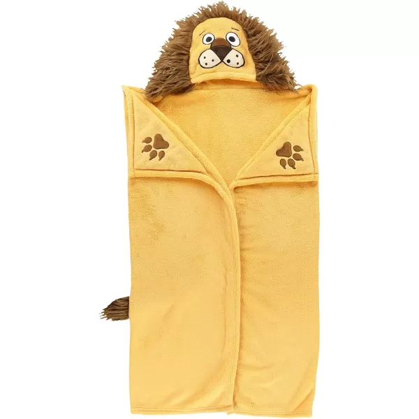 Lazy One Wearable Hooded Blanket for Kids Animal Hooded Blanket LionLion Hooded Blanket