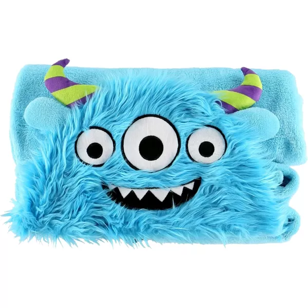 Lazy One Wearable Hooded Blanket for Kids Animal Hooded Blanket LionMonster in the Morning Hooded Blanket