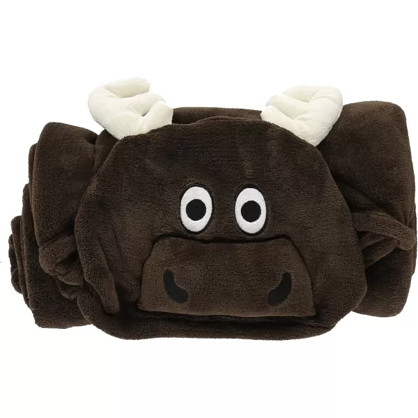 Lazy One Wearable Hooded Blanket for Kids Animal Hooded Blanket LionMoose Blanket Hooded Blanket