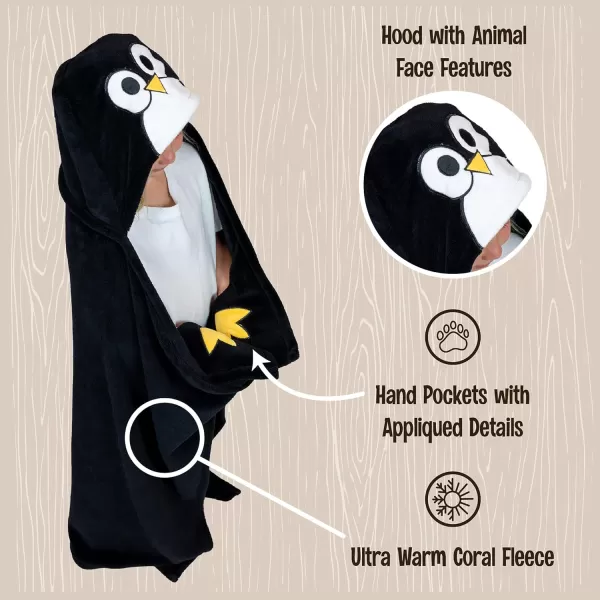 Lazy One Wearable Hooded Blanket for Kids Animal Hooded Blanket LionOut Cold Hooded Blanket