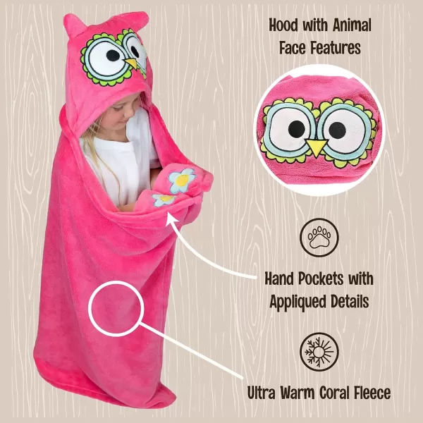 Lazy One Wearable Hooded Blanket for Kids Animal Hooded Blanket LionOwl Blanket Hooded Blanket