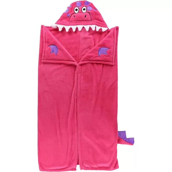 Lazy One Wearable Hooded Blanket for Kids Animal Hooded Blanket LionPink Dino Hooded Blanket