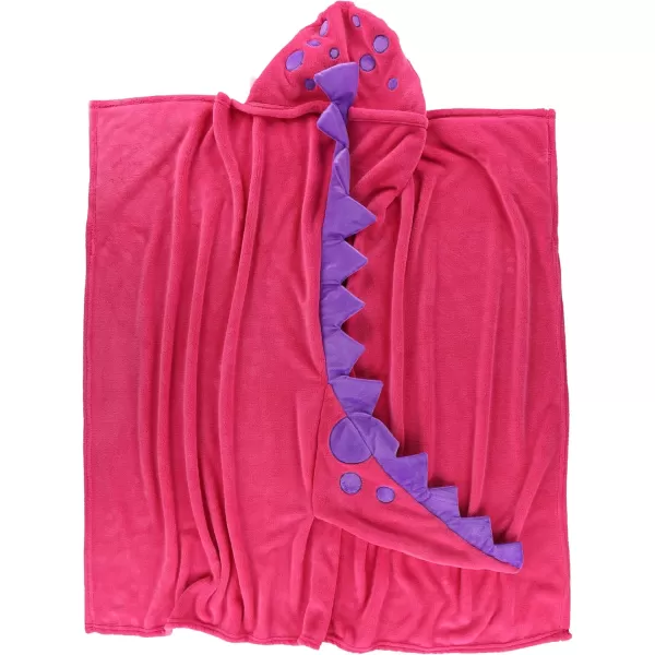 Lazy One Wearable Hooded Blanket for Kids Animal Hooded Blanket LionPink Dino Hooded Blanket