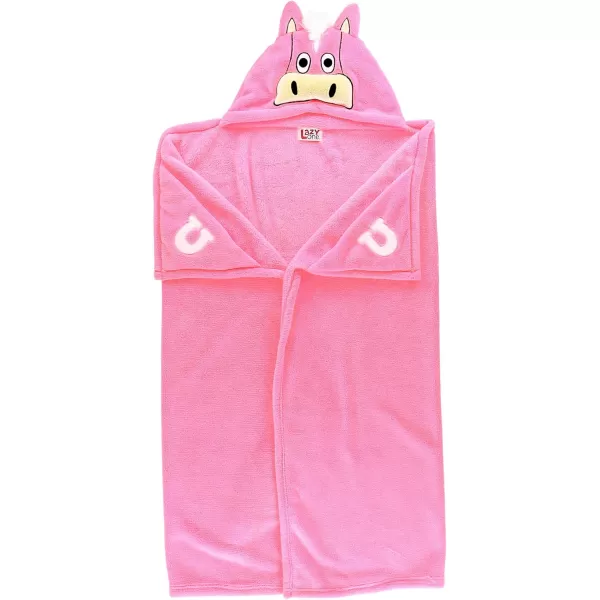 Lazy One Wearable Hooded Blanket for Kids Animal Hooded Blanket LionPink Horse Blanket Hooded Blanket