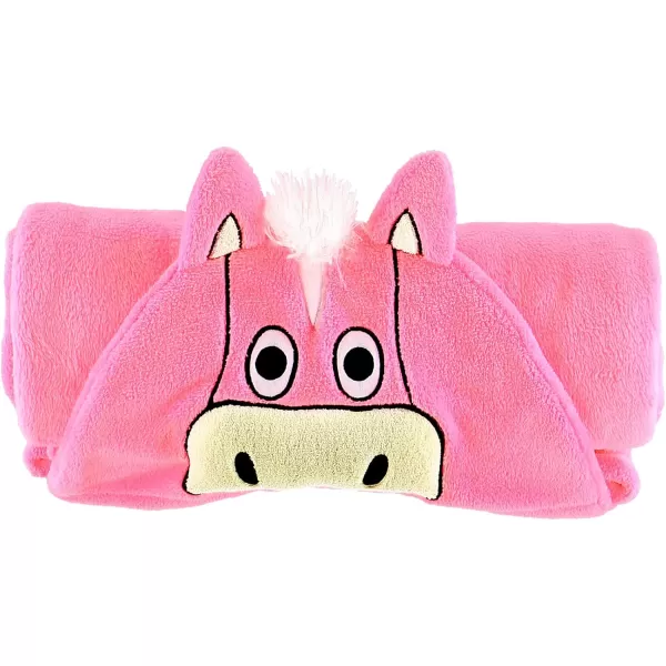 Lazy One Wearable Hooded Blanket for Kids Animal Hooded Blanket LionPink Horse Blanket Hooded Blanket