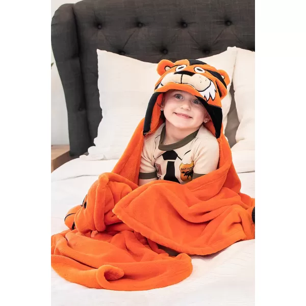 Lazy One Wearable Hooded Blanket for Kids Animal Hooded Blanket LionTiger Blanket Hooded Blanket