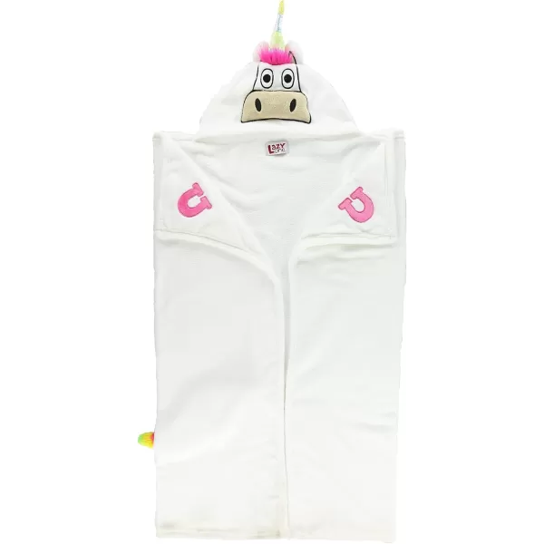 Lazy One Wearable Hooded Blanket for Kids Animal Hooded Blanket LionUnicorn