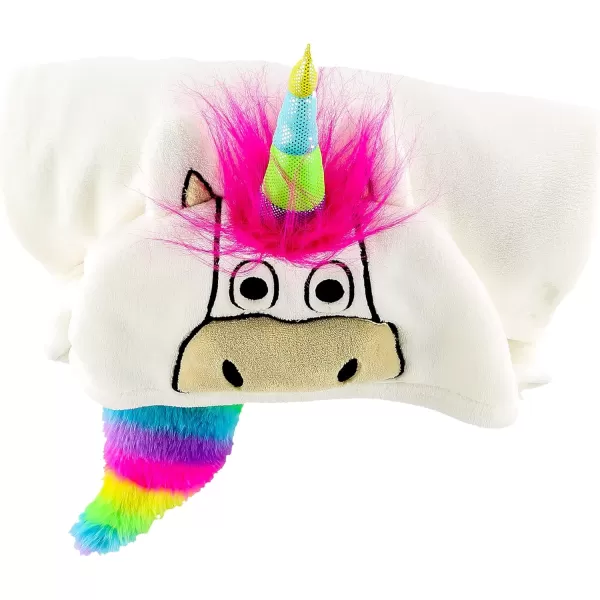 Lazy One Wearable Hooded Blanket for Kids Animal Hooded Blanket LionUnicorn
