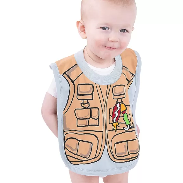 LazyOne AnimalPrint Baby Bibs Cute Baby Shower Gifts One SizeFishing Bibs