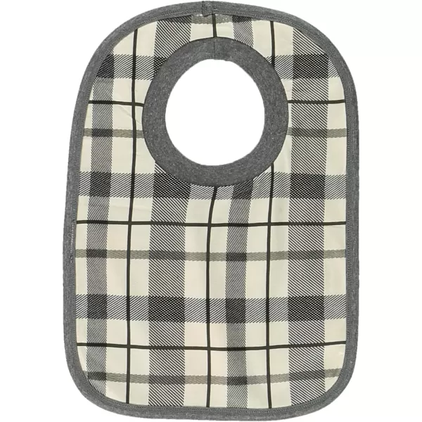 LazyOne AnimalPrint Baby Bibs Cute Baby Shower Gifts One SizeGrey Bear Hug Bibs