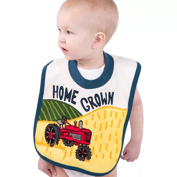 LazyOne AnimalPrint Baby Bibs Cute Baby Shower Gifts One SizeHome Grown Bib
