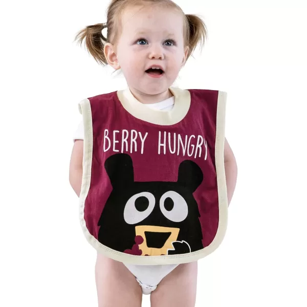 LazyOne AnimalPrint Baby Bibs Cute Baby Shower Gifts One SizeHuckleberry Bibs