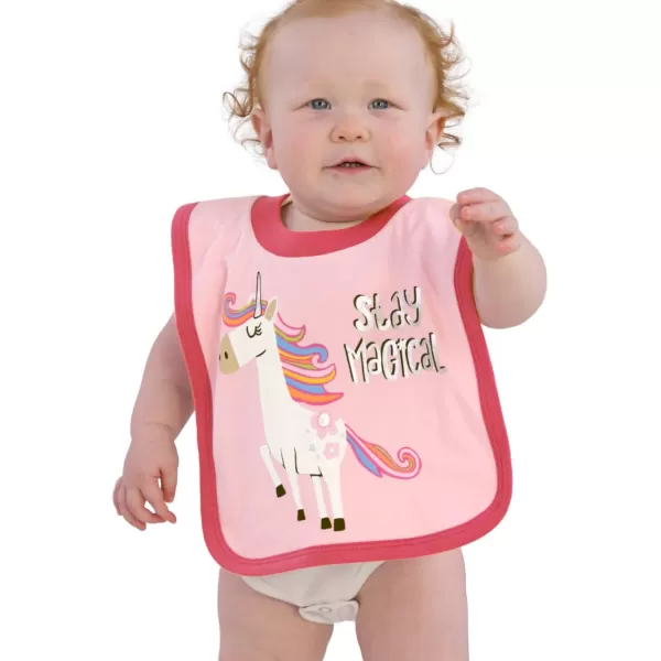 LazyOne AnimalPrint Baby Bibs Cute Baby Shower Gifts One SizeStay Magical Bib