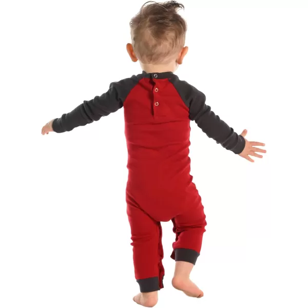 LazyOne OnePiece Pajamas Baby Bodysuit LongSleeve Baby Bodysuits 618 MonthsDont Wake the Bear Babies Unionsuit