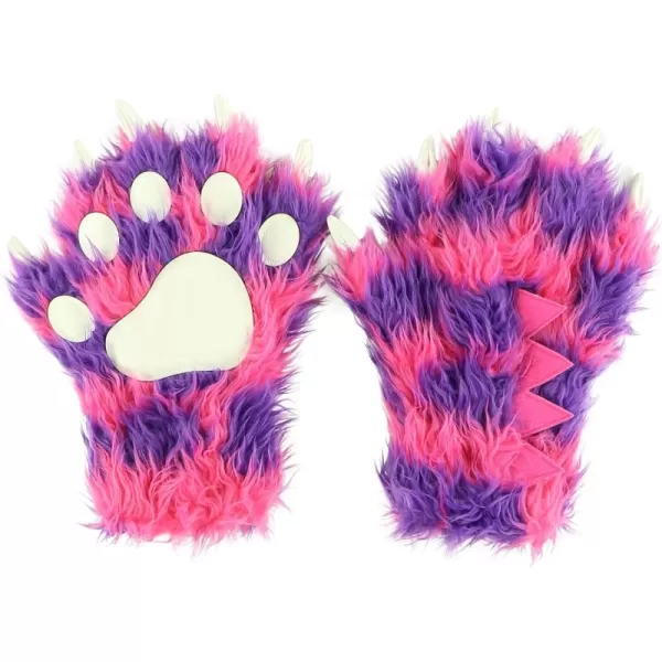 Lazy One Animal Paw Mittens for Adults and KidsPink Monster Mitt