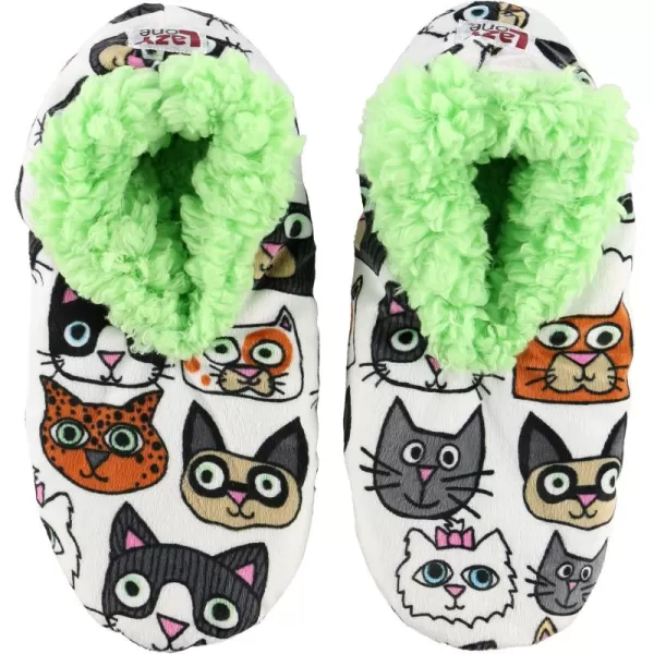 Lazy One Fuzzy Feet Slipper Socks for Women Cute FleeceLined House Slippers Cute Dog ampamp Cat DesignCattitude Fuzzy Feet