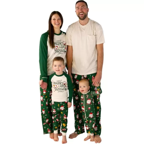 Lazy One Matching Holiday Pajamas for Family Holiday Pajama Sets for Adults Teens Kids Baby and DogChristmas Gnome Pajama Set