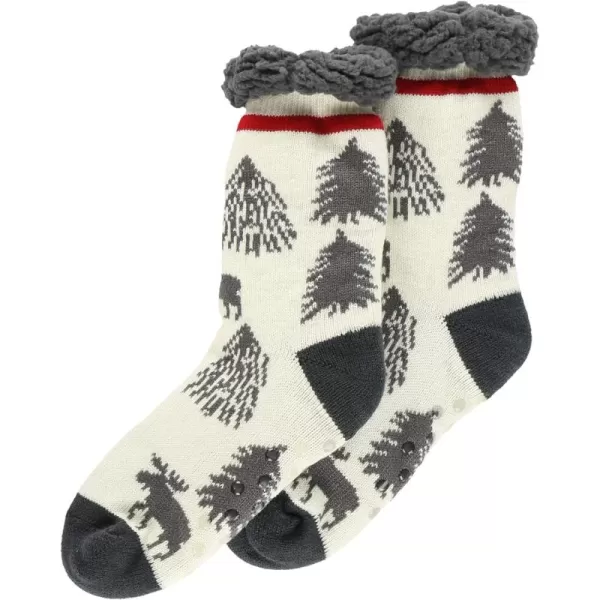 Lazy One Plush Nonskid Socks Fuzzy Socks with Cute Designs for Women Sherpa FleeceLined SocksTake a Hike Plush Sock