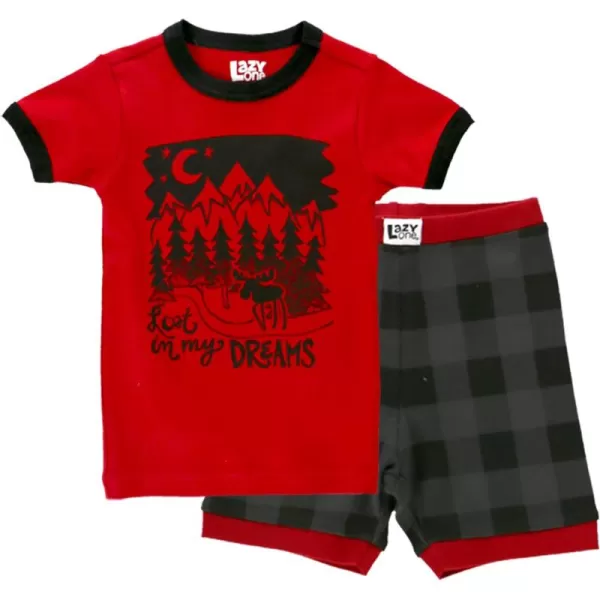 Lazy One ShortSleeved Summer Pajama Set for Girls and Boys Kid Pajama SetLost in My Dreams
