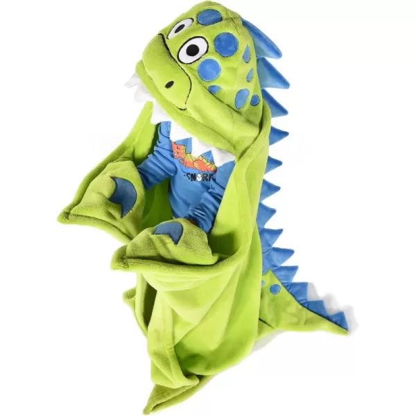 Lazy One Wearable Hooded Blanket for Kids Animal Hooded Blanket LionDinosnore Hooded Blanket