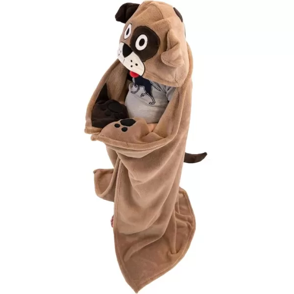 Lazy One Wearable Hooded Blanket for Kids Animal Hooded Blanket LionDog Hooded Blanket