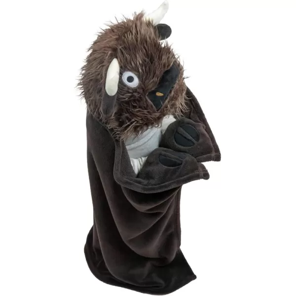 Lazy One Wearable Hooded Blanket for Kids Animal Hooded Blanket LionIm Buff Buffalo Hooded Blanket