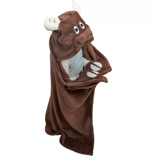 Lazy One Wearable Hooded Blanket for Kids Animal Hooded Blanket LionMoose Blanket Hooded Blanket