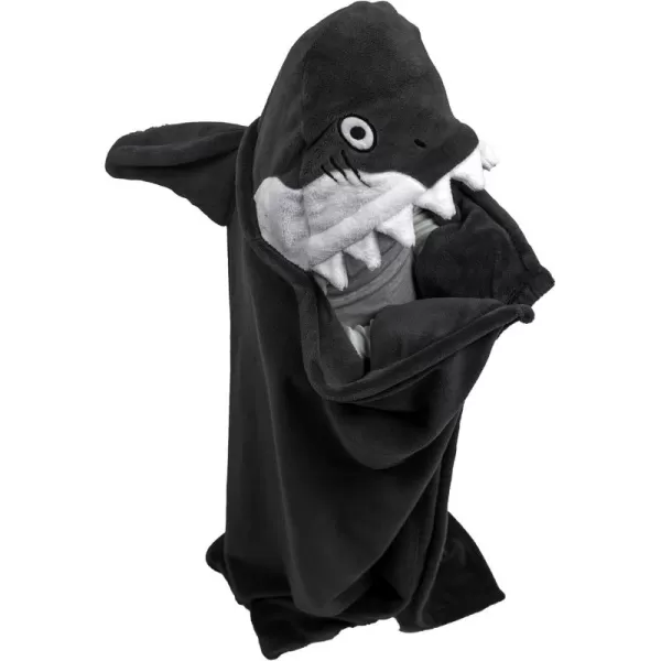 Lazy One Wearable Hooded Blanket for Kids Animal Hooded Blanket LionWide Awake Sharks Hooded Blanket