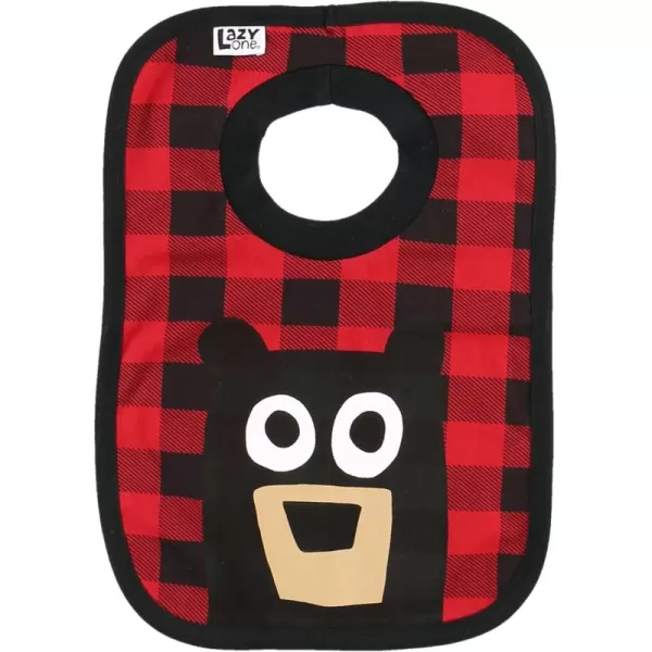 LazyOne AnimalPrint Baby Bibs Cute Baby Shower Gifts One SizeBear Bibs