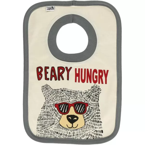 LazyOne AnimalPrint Baby Bibs Cute Baby Shower Gifts One SizeBeary Hungry Bibs