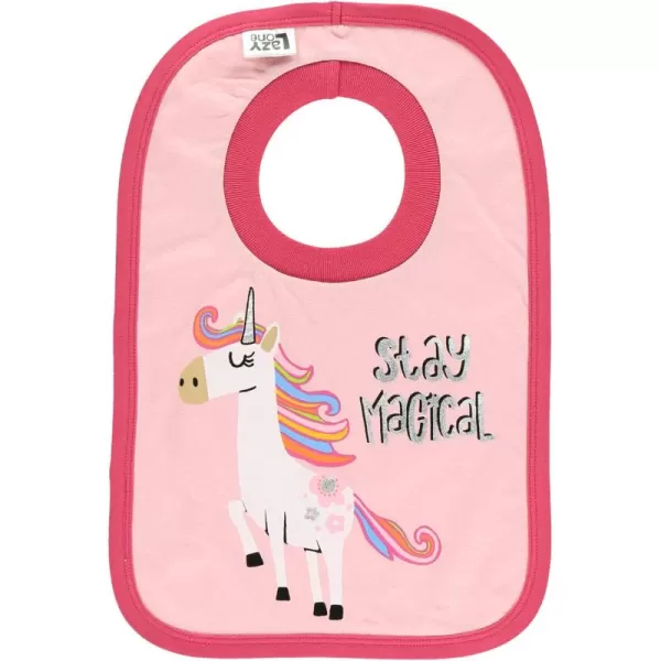 LazyOne AnimalPrint Baby Bibs Cute Baby Shower Gifts One SizeStay Magical Bib