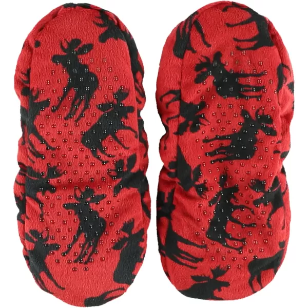 Lazy One Fuzzy Feet Slipper Socks for Women Cute FleeceLined House Slippers NonSkid Slipper SocksClassic Moose Fuzzy Feet