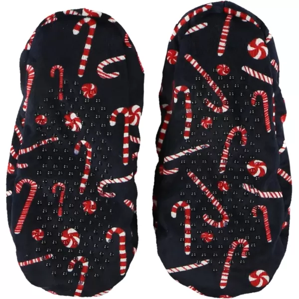 Lazy One Fuzzy Feet Slippers for Women Cute FleeceLined House Slippers Cute Slipper SocksCandy Cane Fuzzy Feet